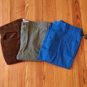 Lot of 3 Men's Casual and Dress Pants INC, Docker's & St John's Bay Size 36 x 29